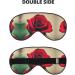 Red Rose Double-Sided Sleep Eye Mask | Soft Adjustable Blindfold for Light Blocking - Buy Online on GoSupps.com