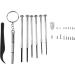 Oikabio Eyeglass Repair Kit - Sunglasses Repair & Maintenance with Nose Pads Screws Screwdrivers & Lens Tools - Buy Online on GoSupps.com