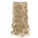 61cm Clip-In Hair Extensions - 5 Clips Wavy Ash Blonde & Bleach Blonde - 120g Real Hair Like Quality - Buy Online on GoSupps.com