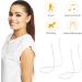 2pcs Silicone Earplugs Connector Cord - 18.9in Anti-Lost Strap for Earbuds Prevents Falling - Lanyard Ear Plugs with Detachable Tips (White - Buy Online on GoSupps.com