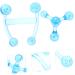 Minkissy 6pcs PVC Button Massager Tool for Neck and Shoulders - Blue | International Shipping Available - Buy Online on GoSupps.com
