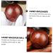 Homsfou 4 Solid Wood Massage Balls - Stress Relief & Acupuncture Point Therapy | International Shipping Available - Buy Online on GoSupps.com