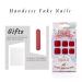 Handcess Square Glossy White False Toe Nails - Full Cover Stick-On Nail Tips for Women & Girls (24 PCS) - Buy Online on GoSupps.com