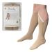 Ivory Closed Toe 15-20 mmHg Moderate Leg Compression YKK Zipper Socks