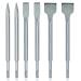 YaeTek 6pcs SDS Plus Hammer Drill Chisel Set Rotary Hammer Drill Bits with Point Chisels  Flat Chisels  Wide Chisels