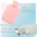 500ML Pink Rubber Hot Water Bottle - Soft & Cozy Heating for Neck Shoulders Back Legs & Waist - International Shipping Available - Buy Online on GoSupps.com
