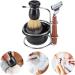 FDIT 4-Part Razor Shaving Set | Stainless Steel Manual Razor Brush & Bowl for Men | Premium Wet Shaving Experience - Buy Online on GoSupps.com
