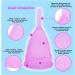 Exqline Menstrual Cup Set - Reusable Medical Silicone Small 20ml (2 Pack) | Eco-Friendly Alternative to Tampons - Buy Online on GoSupps.com