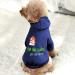Personalized Pet Hoodie - Custom Photo Text Soft Sweater for Dogs with Hat (Blue) | International Shipping - Buy Online on GoSupps.com