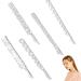 5 Pcs Crystal Hair Pins Rhinestone Bobby Pin Metal Shiny Hair Clip Sparkly Hair Decorations Barrettes Hair Accessories for Women Silver
