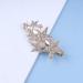 Inilbran Wedding Rhinestone Star Hair Barrette Vintage Crystal Star Hair Barrette Gold Cz Crystal Hair Pin Decorative Paved Cz Star Head Clip - Buy Online on GoSupps.com