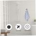 Hemobllo 4pcs Hooks Bathroom with Mounted Waterproof Home Premium Practical Mount Household Screws Towels 2.9X1.8CM Black - Buy Online on GoSupps.com