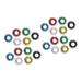 Gatuida 24 pc spring fingers massage for children spiked tape roller massage device Kidcraft game set finger massage roller acupressure toy stress relief finger massage device mini ring tools