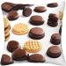 FRESQA Cookies Food Chocolate Chip Biscuits Universal Four-Season Cushion Cover | Soft Polyester Decorative Pillowcase Cookies Food Chocolate Chip Biscuits 16"x16" - Buy Online on GoSupps.com