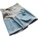 Maternity Denim Shorts for Summer | Elastic & Breathable | Dark Blue | Size M - Buy Online on GoSupps.com