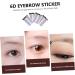 FRCOLOR 12 Pcs Eyebrow Stickers Waterproof Makeup Imitation Eyebrows Eyebrow Transfer Stickers 6d The Lazy - Buy Online on GoSupps.com