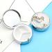Round Watercolor Duck Print Pill Box - 3 Compartment Portable Medicine Organizer | Decorative Metal Pocket Pill Case - Buy Online on GoSupps.com