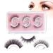 Reusable Self Adhesive Eyelashes 3 Styles False Eyelashes No Eyeliner or Glue Needed Stable False Lashes Natural Look Easy to Put On Waterproof Fake Eyelashes
