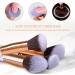 HEYMKGO Professional Marble Makeup Brush Set - 10PCS + 2 Sponge Puff - Natural Synthetic Bristles - Odor-free - Includes Marble Pattern Cosmetics Bag - Buy Online on GoSupps.com