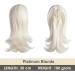 CJL Hair 12 Platinum Blonde Curly Clip-In Ponytail Extension - Synthetic Short Hairpiece for Women - Buy Online on GoSupps.com