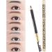 Baluue Leopard Eyebrow Pencil 2pcs Long Lasting Eyebrow Pencil with Brush Wooden Leopard Cover Eyebrow Pencil Makeup Tool Light Coffee - Buy Online on GoSupps.com