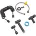 Hand Toilet Sprayer Kit - Brass Bidet Attachment for Home Bathroom | WC Bidet Sprayer with Hose - Gray - Buy Online on GoSupps.com