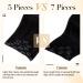 Shop Laavoo Clip-In Real Hair Extensions - Black 35cm 5 Pieces 80g | Premium Quality Human Hair - Buy Online on GoSupps.com