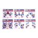 Patriotic Temporary Face Tattoos - 100 Pieces Face Art | Memorial Day 4th of July Labor Day |Red White Blue Metallic Glitter | Election Party