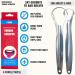 Buy Tongue Scrapers 4 Pack - Stainless Steel Reusable Tongue Cleaners for Bad Breath & Oral Care | Adults & Kids - Buy Online on GoSupps.com