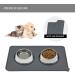 Reopet Silicone Dog Cat Bowl Mat - Non-Stick Waterproof Food Pad, Multiple Colors & Sizes - 18.5 x 11.5 Grey - Buy Online on GoSupps.com