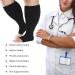 Toeless Compression Socks for Women & Men | 20-30 mmHg Wide Calf Support | Plus Size Knee High Medical Socks | Open Toe | Black 7XL - Buy Online on GoSupps.com