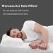 Wuronsa Ear Pillow with Ear Hole for CNH and Sore Ear Pain - Ear Piercing Pillow for Side Sleepers - Supports Earplugs for Sleep - White - Buy Online on GoSupps.com