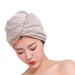 Microfiber head towel pineapple towel towel bag soft towel fast hair drying hood water -absorbing hair dryer towel dry cap absorbent shower hood with button hair khaki