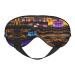 Las Vegas Night View Print Unisex Sleep Mask Double-Sided Eye Mask Ideal for Sound Sleep and Skin Care Black
