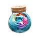 UTHCLO Glass Wish Bottle Decor Memorial The Led Light Wish Bottle Eternal Wish Bottle Rose Handmade Soap