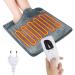 Hojalis foot warmer electrical 40x40 cm foot warmer pads electric heating pillows with 6 temperature levels 4 Timing shutdown functions and overheating protection for foot back and full body (dark gray)