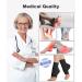 Medical Compression Stockings for Men & Women - 20-30 mmHg Support Socks for Swelling Plantar Fasciitis | 2 Pairs Black - Buy Online on GoSupps.com