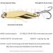 REBORNSUN 5pc Fishing Lures Spoon Kit - Bass Trout Spinner Baits 5.0g - Freshwater & Saltwater Tackle - Buy Online on GoSupps.com