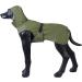 Rukka Pets STREAMY ECO Raincoat for Dogs - Dark Olive Green - Size 40 | Stylish & Sustainable Pet Gear | International Shipping Available - Buy Online on GoSupps.com