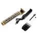 FRCOLOR Electric Clippers Electric Haircut Shear Electric Trimmer Cordless Grooming Electric Precision Trimmer Electric Grooming Kit Oil Head Aluminum Alloy T9 15X4.3CM Golden