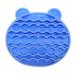 FRCOLOR Silicone Scrubbers 2 1 Makeup Brush Holder Silicone Facial Scrubber Brush Scrubber Cosmetic Brush Cleaning Mat Makeup Cleaner Mat Makeup Brush Drying Holder Silica Gel Bracket 11x10cm Blue