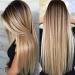 JOUKAYEA Long Ombre Brown Blonde Wig | Synthetic Straight Highlight Dirty Blond Wig for Women | Golden Hispanic Ladies Realistic Hair Replacement - Buy Online on GoSupps.com
