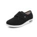 Womens Diabetic Shoes with Adjustable Strap Lightweight Non-Slip Orthopedic Walking Shoes for Elderly Hammertoe Arthritis Bunions Swollen Feet 8 Black