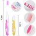 4-Pack Foldable Travel Toothbrushes - Soft Manual Toothbrushes for Sensitive Gums in Pink Yellow Blue & Green - Buy Online on GoSupps.com