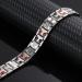 Vicmag Men Magnetic Bracelet | Titanium Steel Double Row 3500 Gauss Wristband | Adjustable & Gift Box Included | Silver Gold 4 Elements - Buy Online on GoSupps.com
