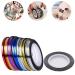 Jorzer Nail Striping Tape Line Rolls - White | Nail Art Decoration Stickers for DIY Nail Tips - Buy Online on GoSupps.com