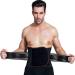 Buy Breathable Back Support Belt Wrap | Slimming Sport Bund for Herniated Discs & Sciatica | Lumbar Pain Relief for Men & Women | Black Color - S/M - Buy Online on GoSupps.com