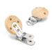 Ruby 10-Piece Natural Wood Pacifier Clips | Safe & Stylish Dummy Clip Holder for Babies and Kids - Buy Online on GoSupps.com