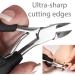 Stainless Steel Nail Scissors for Ingrown Toenails - Thick and Fungal Nail Clippers with Soft Grip Handle - Buy Online on GoSupps.com