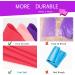 Non-Latex Long Resistance Bands Set for Yoga & Physical Therapy - Pink/Purple Series (5pcs) - Buy Online on GoSupps.com
